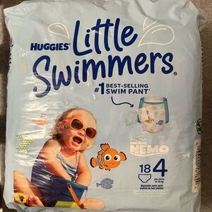Huggies Little Swimmers Kids Swim Pants - Blue (Finding Nemo) Sz4